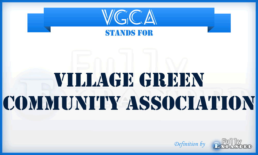 VGCA - Village Green Community Association