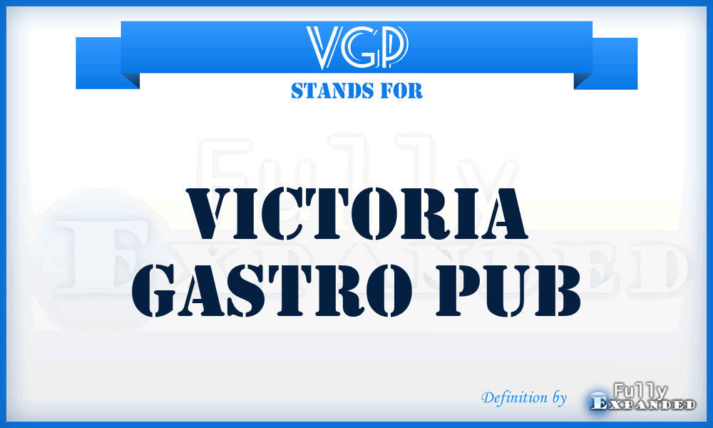 VGP - Victoria Gastro Pub