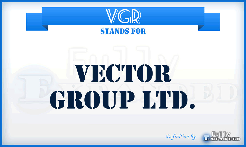 VGR - Vector Group Ltd.