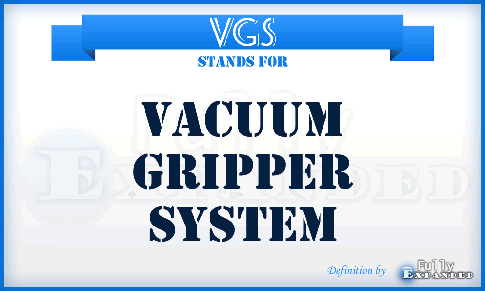 VGS - Vacuum Gripper System