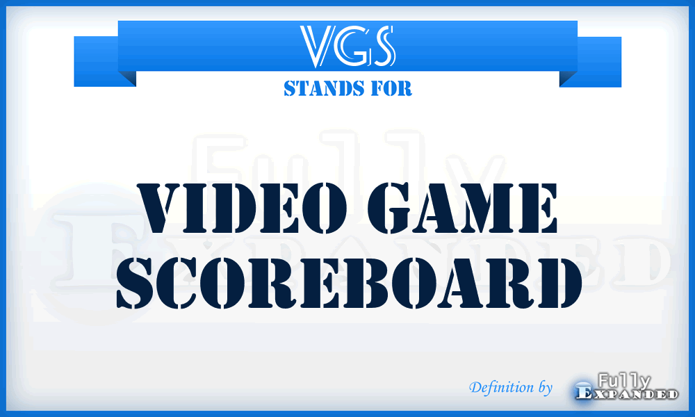VGS - Video Game Scoreboard