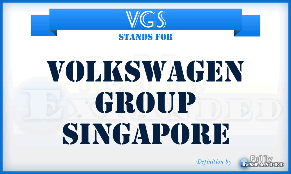VGS - Volkswagen Group Singapore