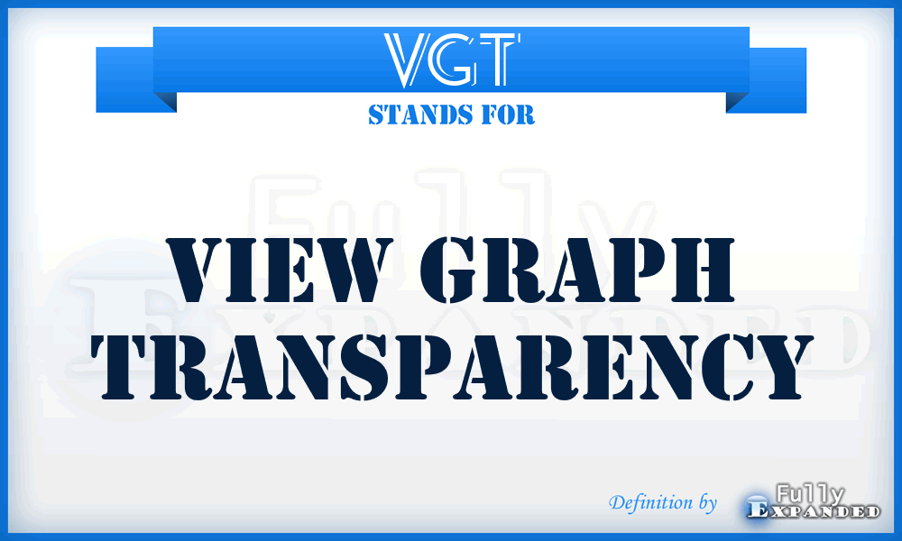 VGT - View Graph Transparency