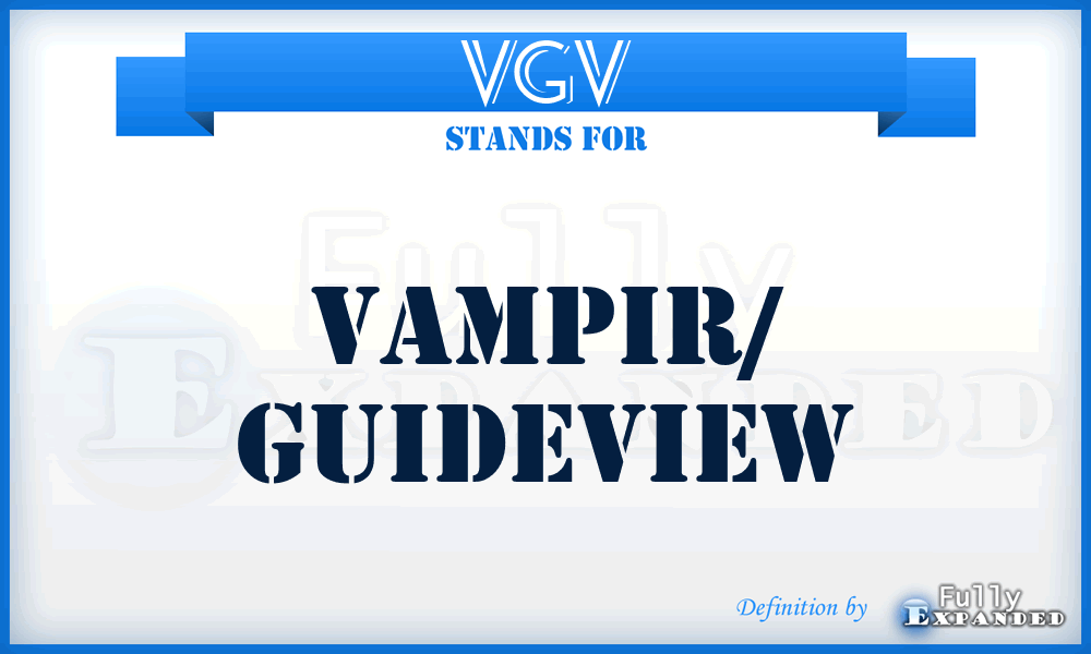 VGV - Vampir/ GuideView