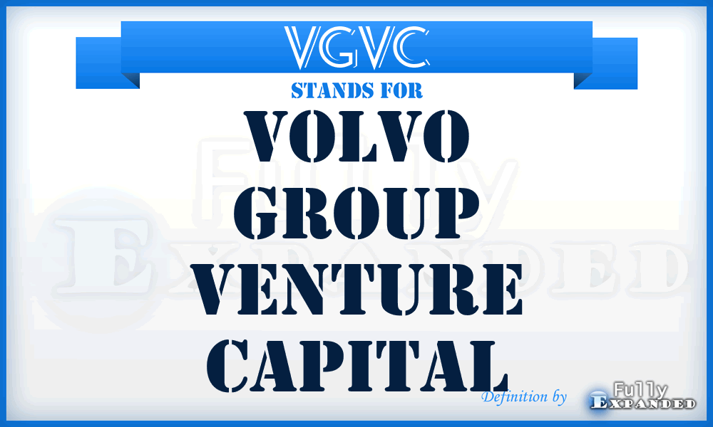 VGVC - Volvo Group Venture Capital