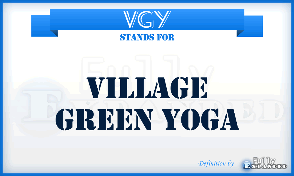 VGY - Village Green Yoga