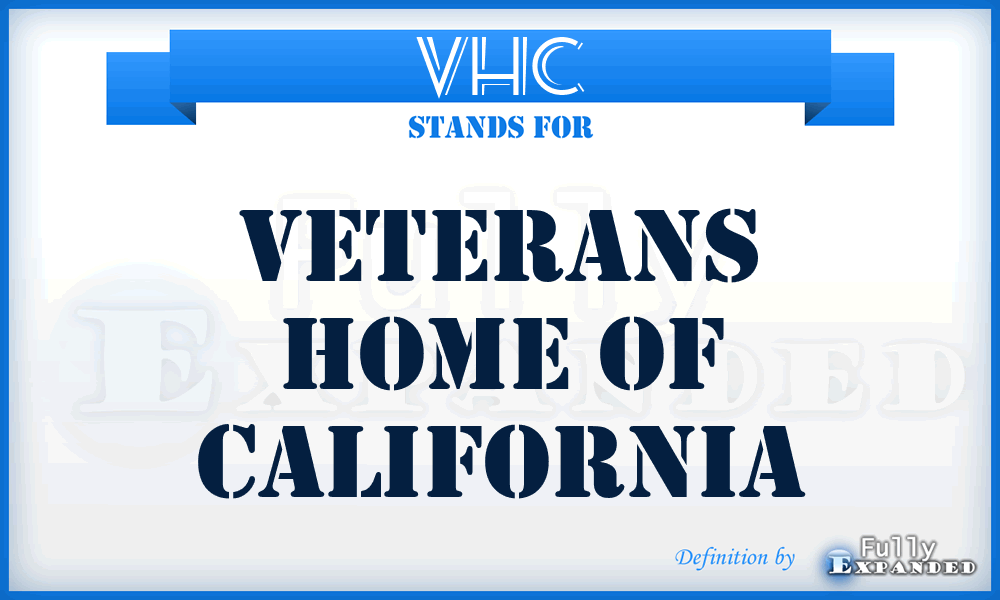VHC - Veterans Home of California