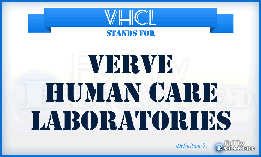 VHCL - Verve Human Care Laboratories
