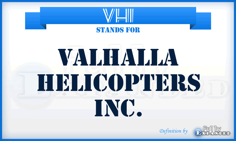 VHI - Valhalla Helicopters Inc.