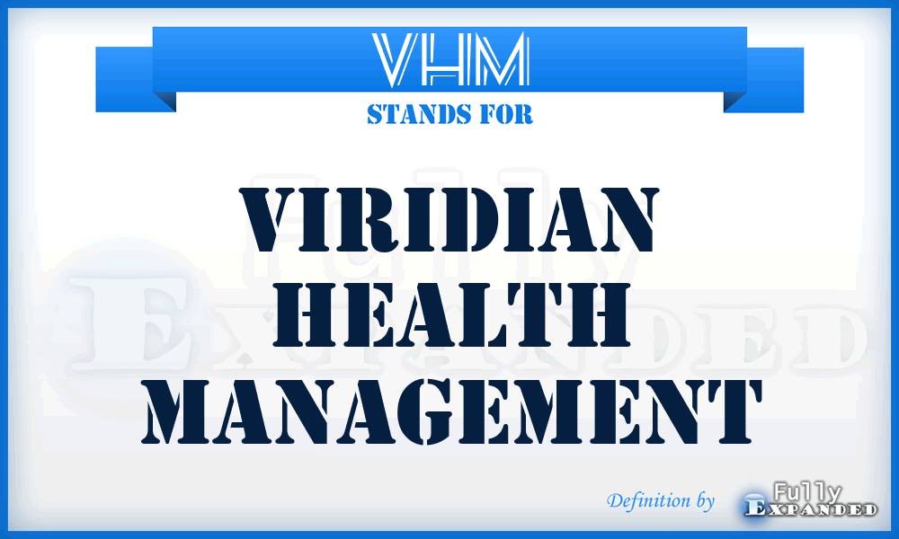 VHM - Viridian Health Management