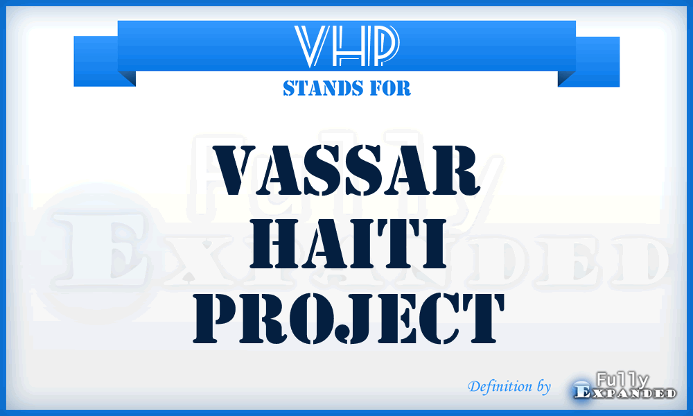 VHP - Vassar Haiti Project