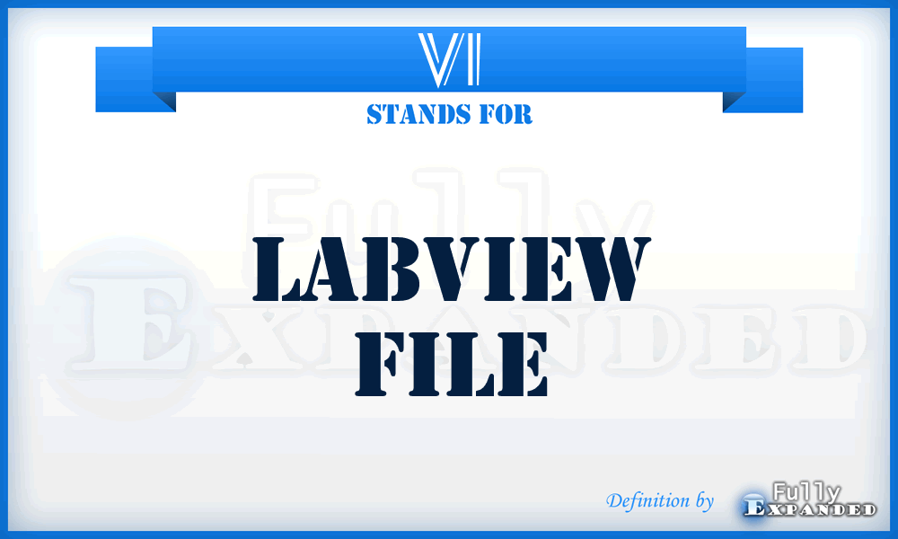 VI - LabView File
