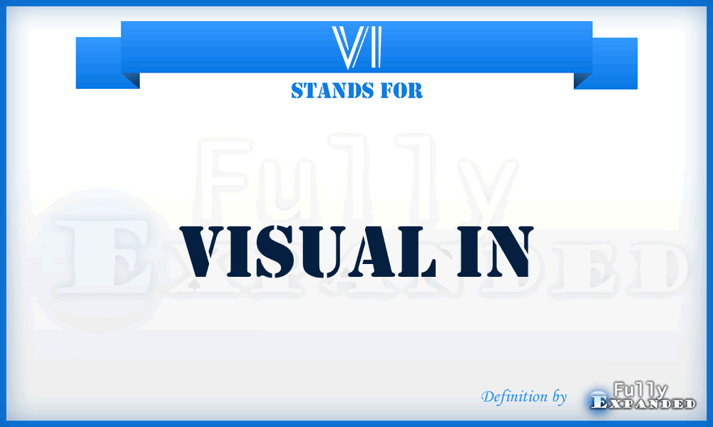 VI - Visual In