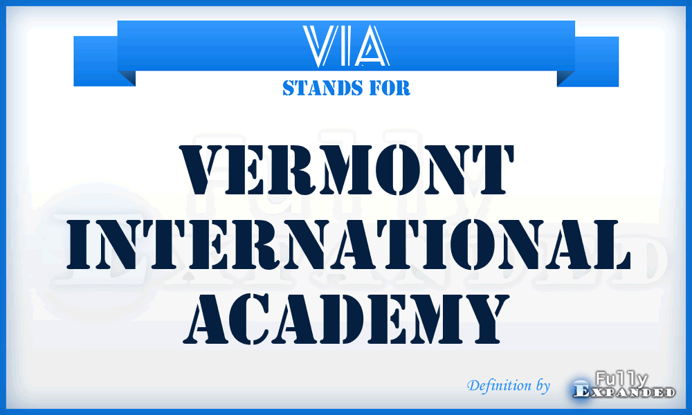 VIA - Vermont International Academy