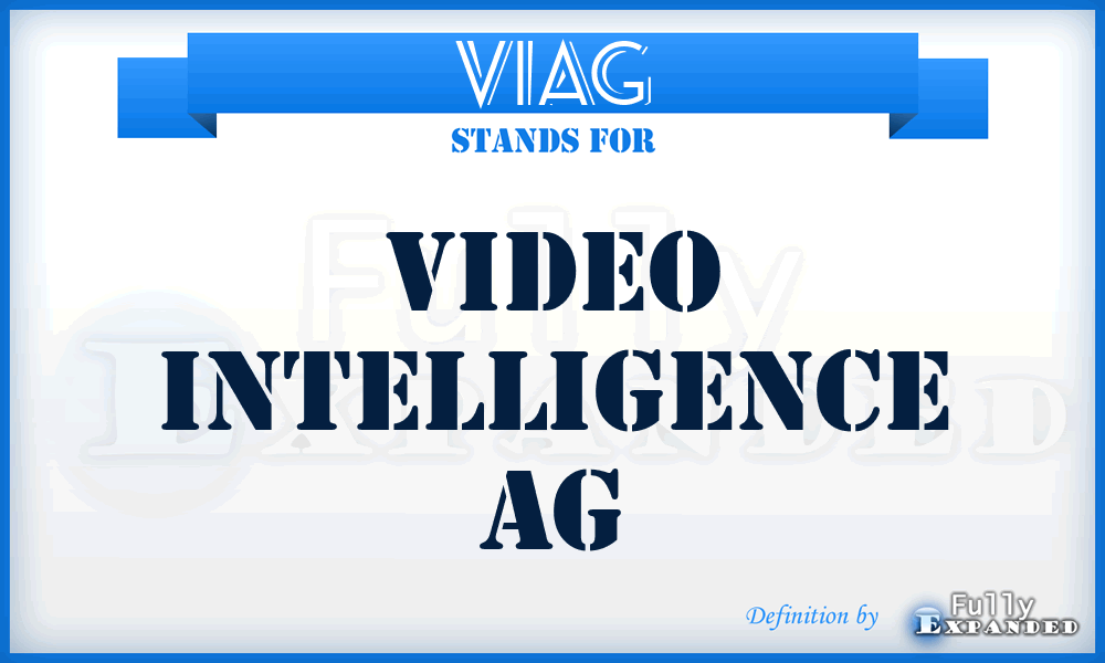 VIAG - Video Intelligence AG