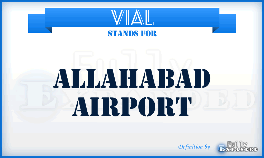 VIAL - Allahabad airport