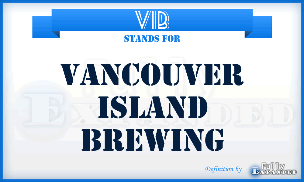 VIB - Vancouver Island Brewing