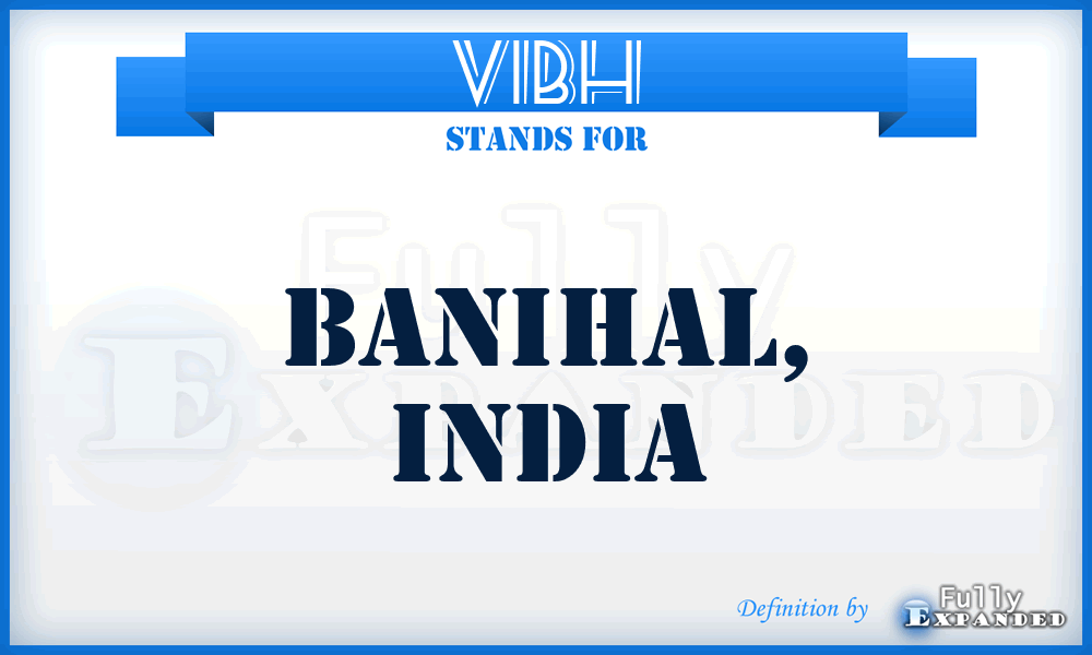 VIBH - Banihal, India