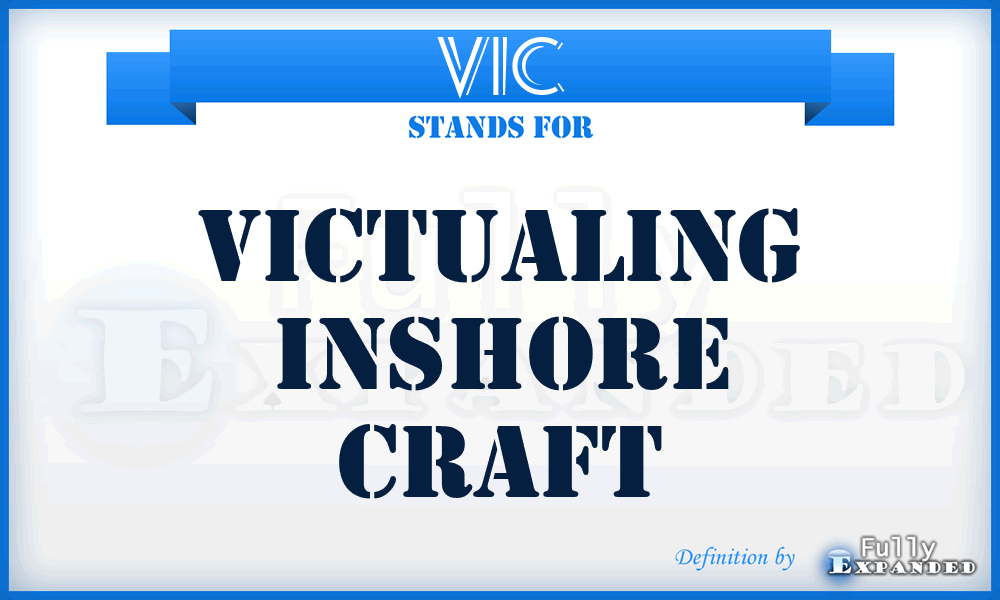 VIC - Victualing Inshore Craft