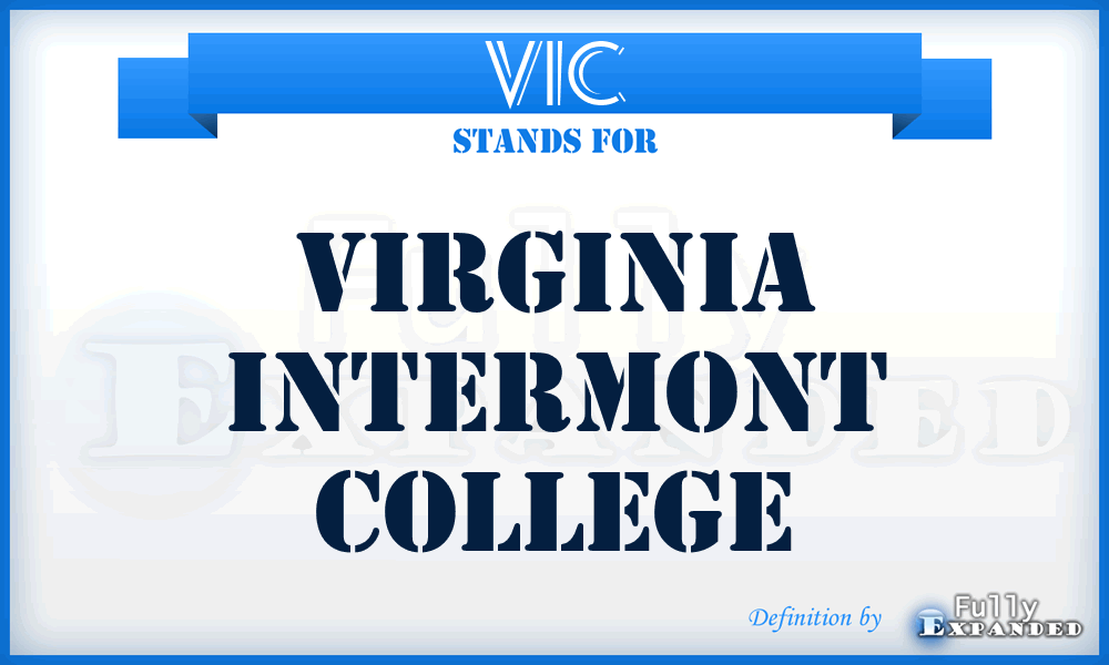 VIC - Virginia Intermont College