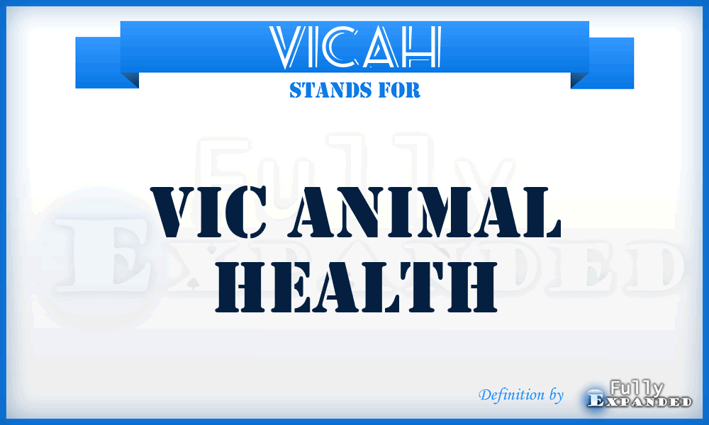 VICAH - VIC Animal Health