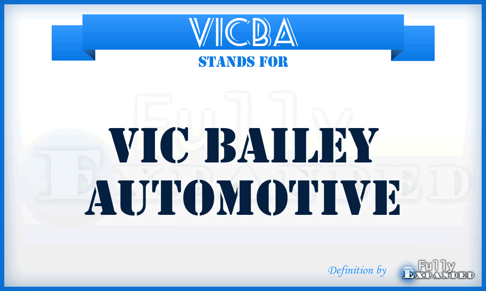 VICBA - VIC Bailey Automotive