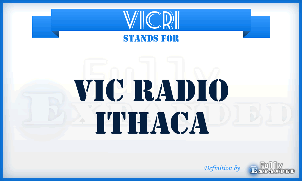 VICRI - VIC Radio Ithaca