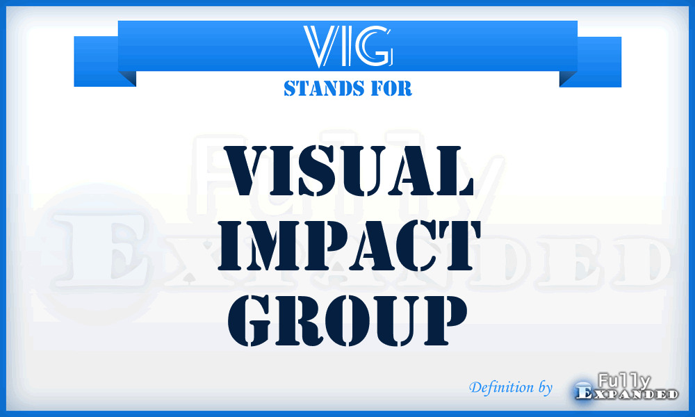 VIG - Visual Impact Group