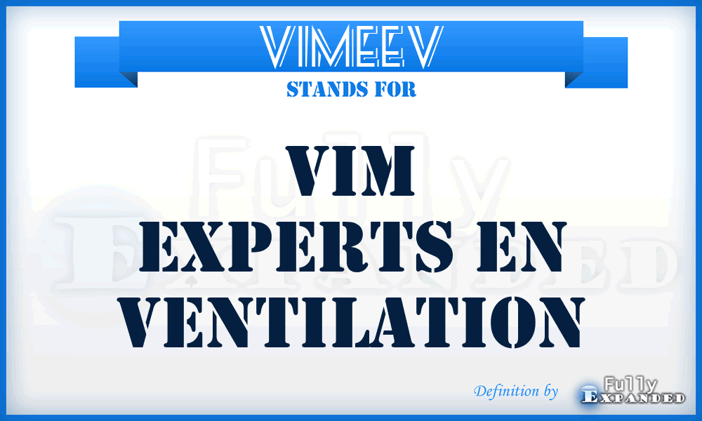 VIMEEV - VIM Experts En Ventilation