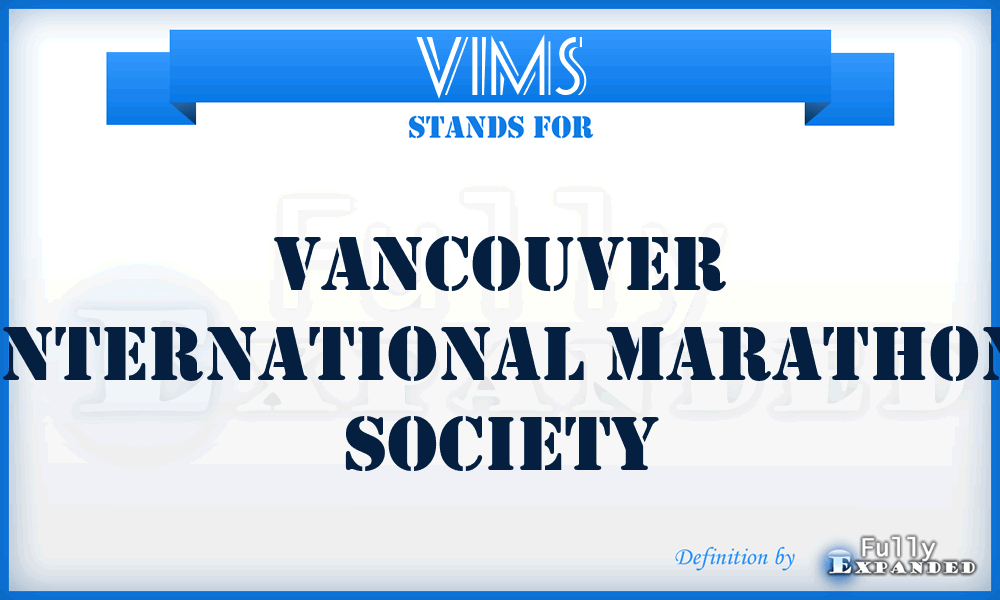 VIMS - Vancouver International Marathon Society