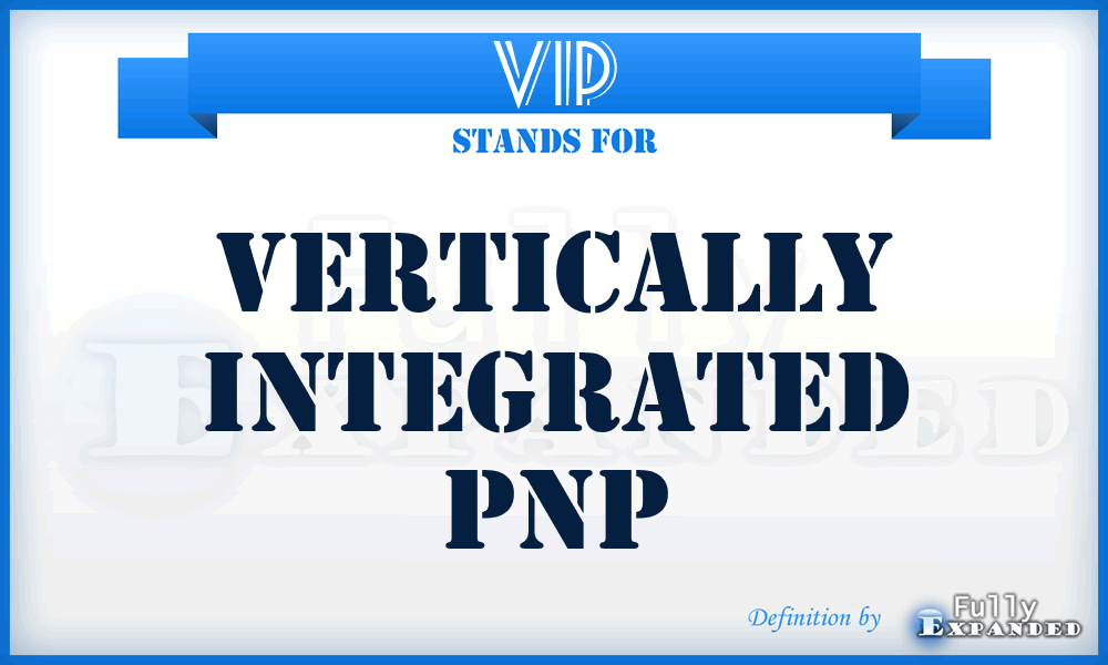 VIP - Vertically Integrated Pnp