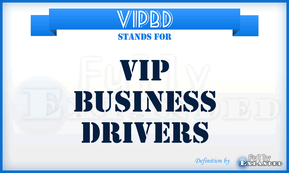 VIPBD - VIP Business Drivers