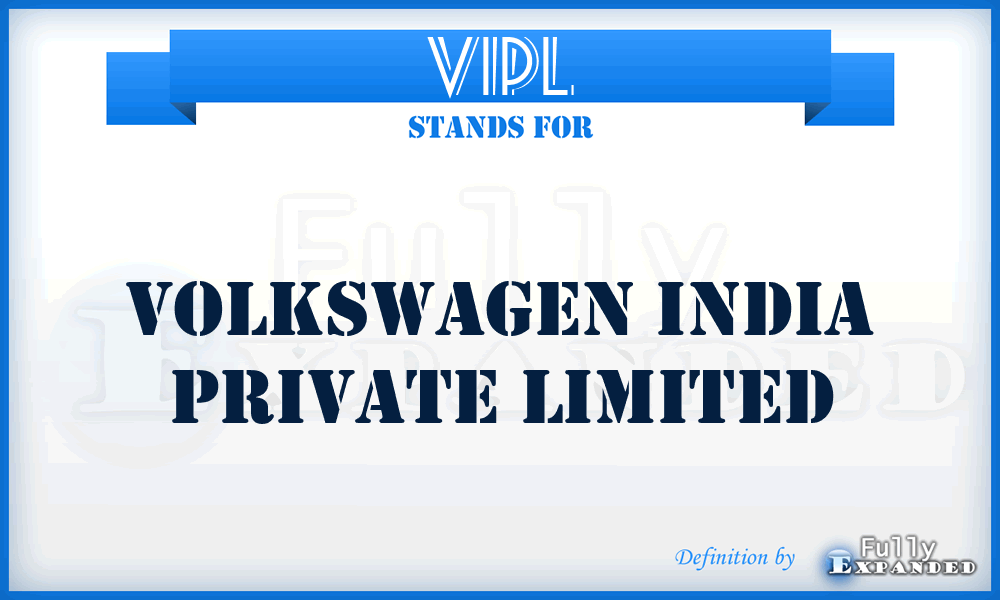 VIPL - Volkswagen India Private Limited