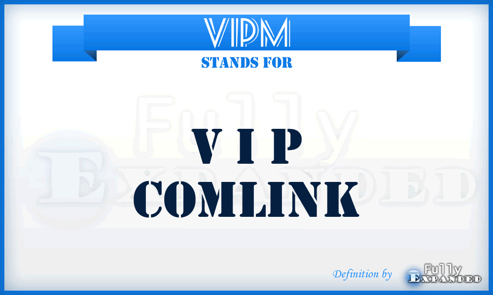 VIPM - V I P Comlink