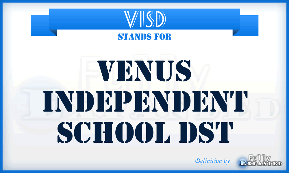VISD - Venus Independent School Dst