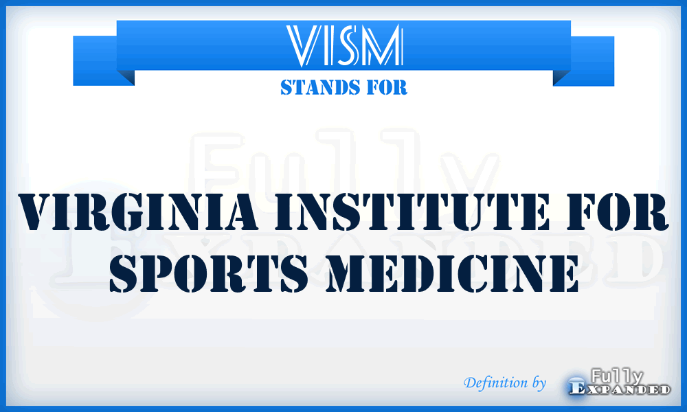 VISM - Virginia Institute for Sports Medicine