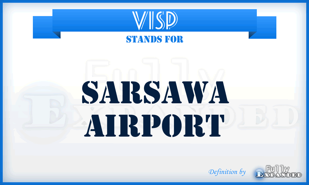 VISP - Sarsawa airport