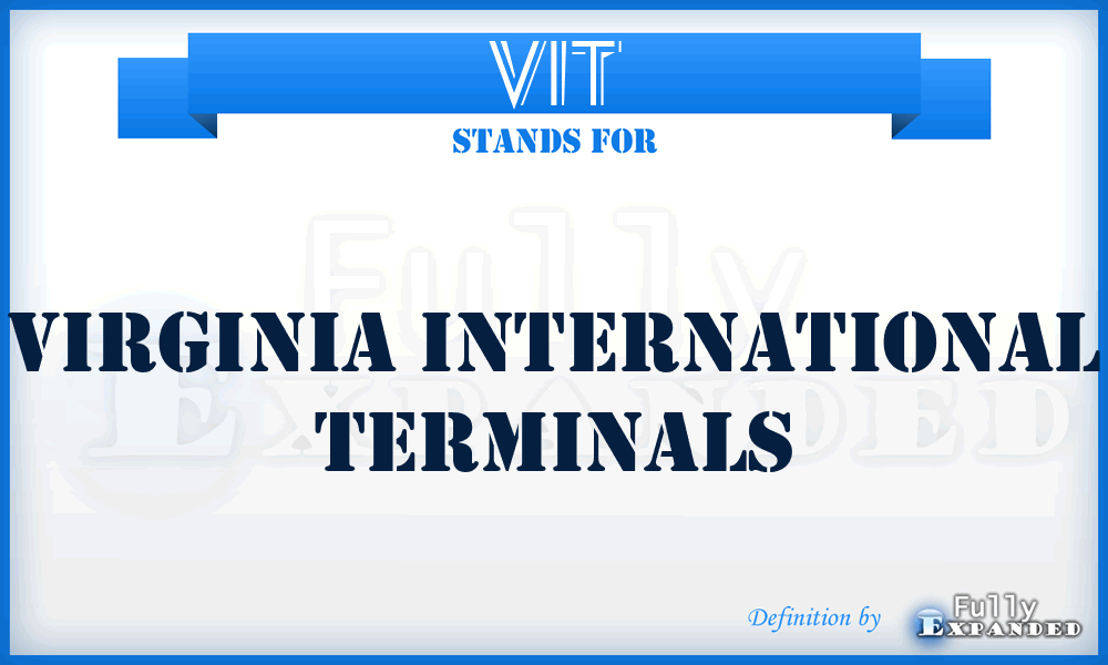 VIT - Virginia International Terminals