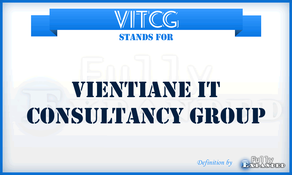 VITCG - Vientiane IT Consultancy Group