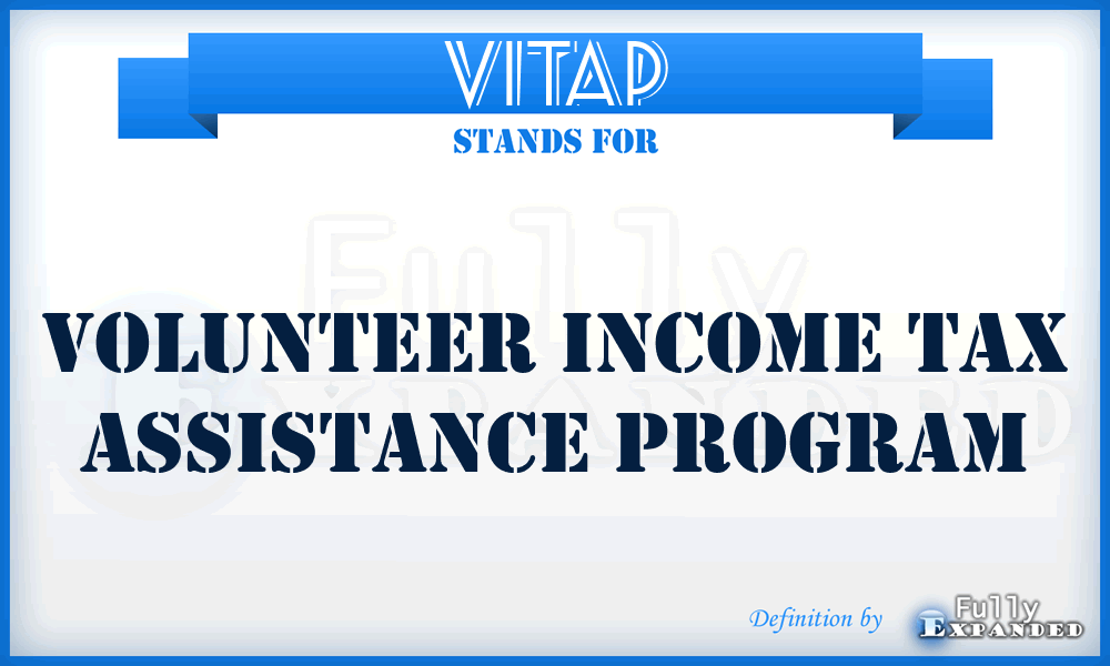 VITAP - Volunteer Income Tax Assistance Program
