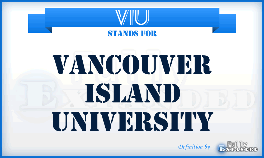 VIU - Vancouver Island University
