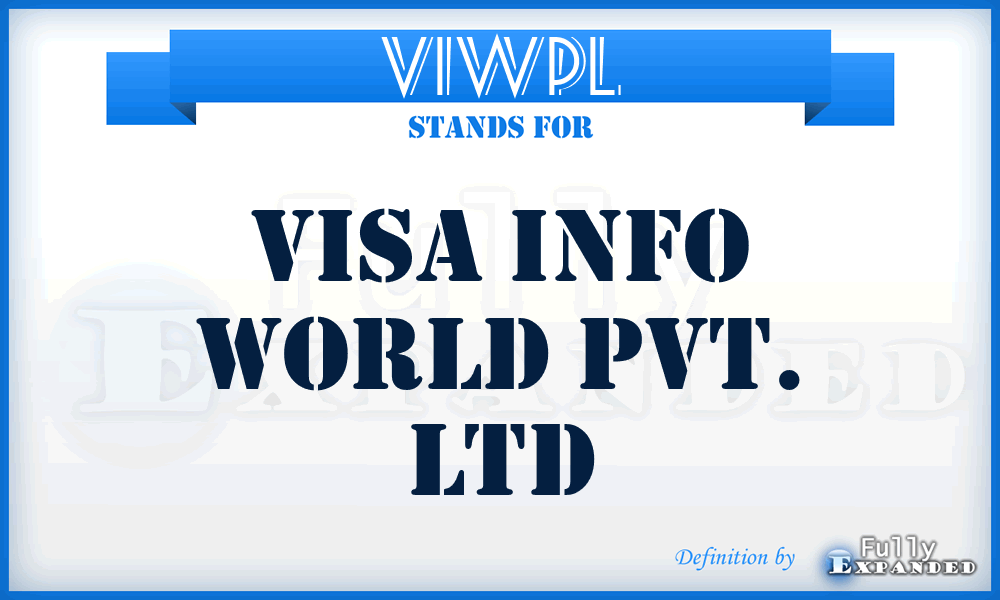 VIWPL - Visa Info World Pvt. Ltd