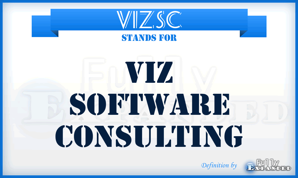 VIZSC - VIZ Software Consulting