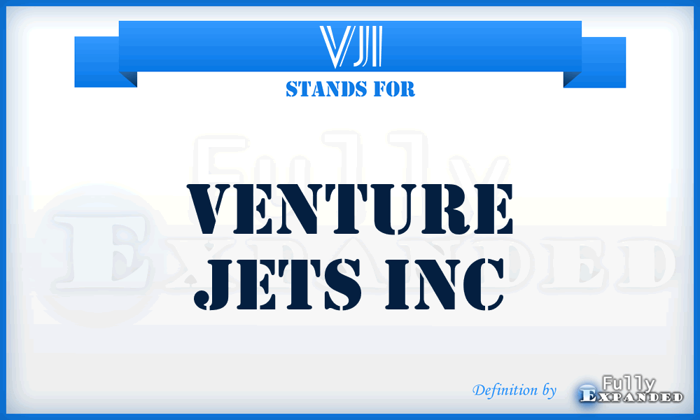 VJI - Venture Jets Inc