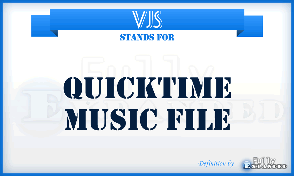 VJS - QuickTime Music File
