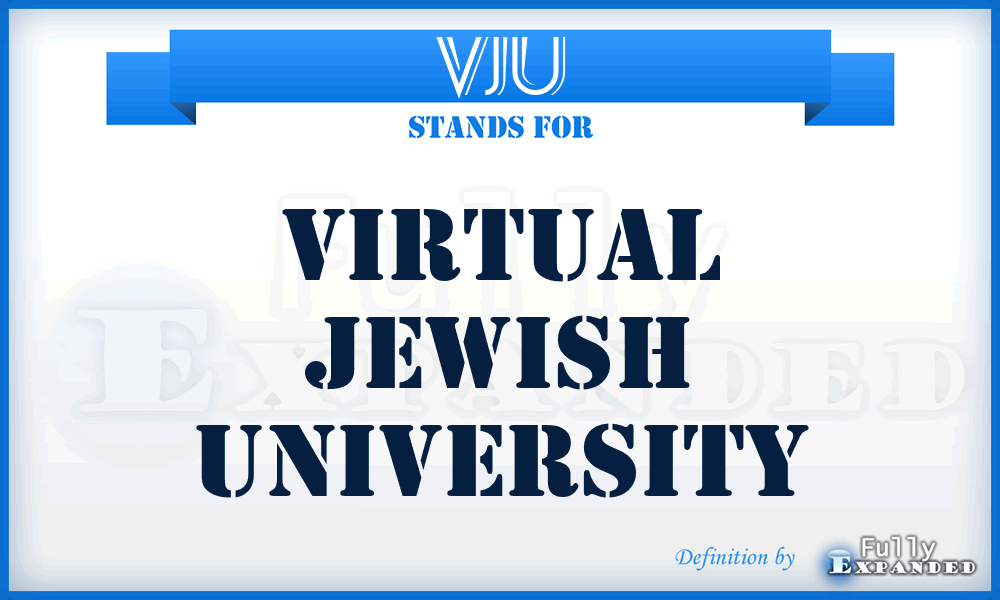 VJU - Virtual Jewish University