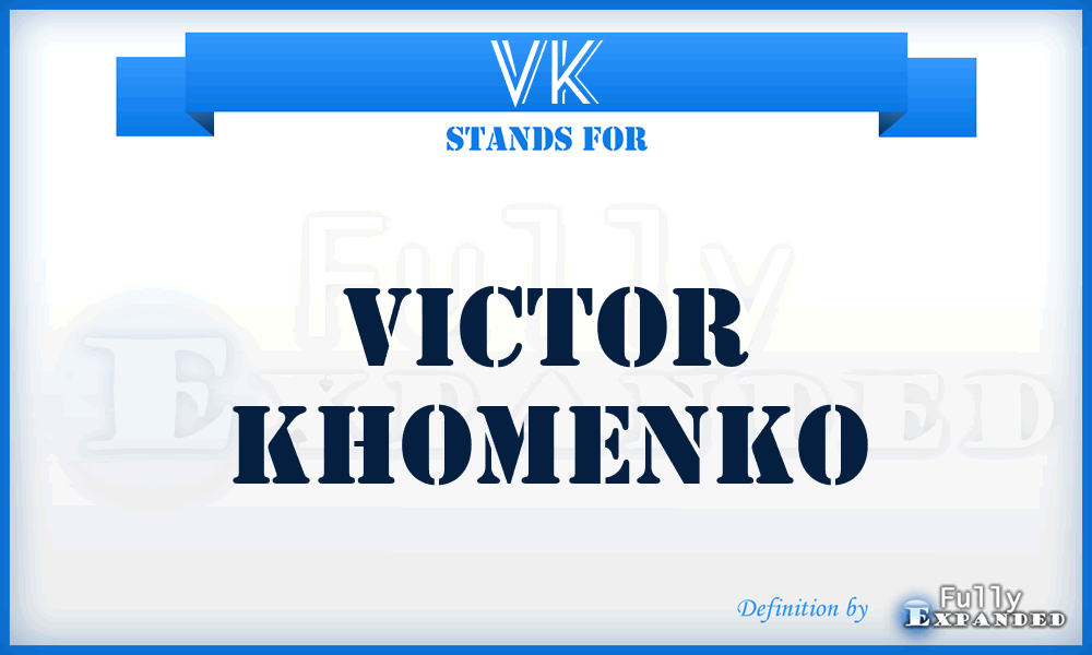 VK - Victor Khomenko