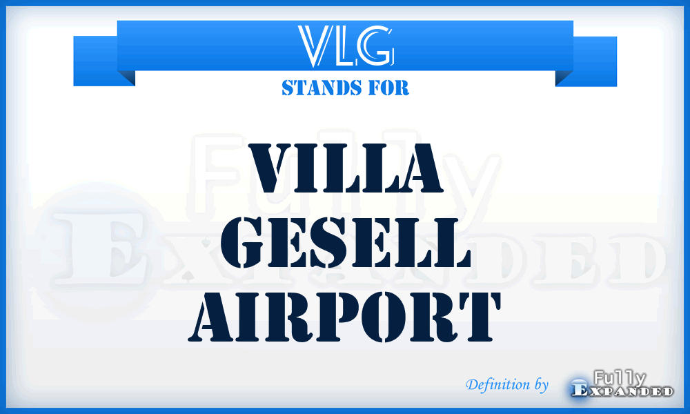 VLG - Villa Gesell airport