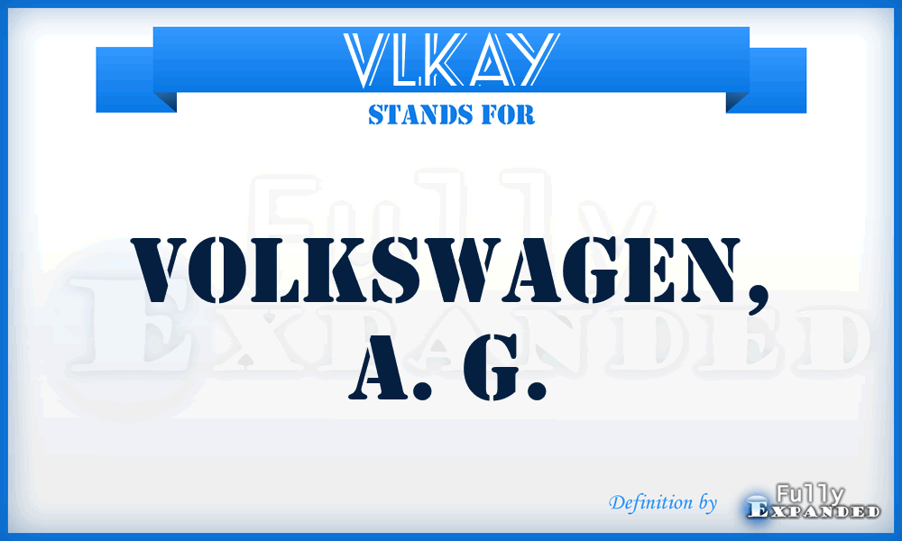 VLKAY - Volkswagen, A. G.