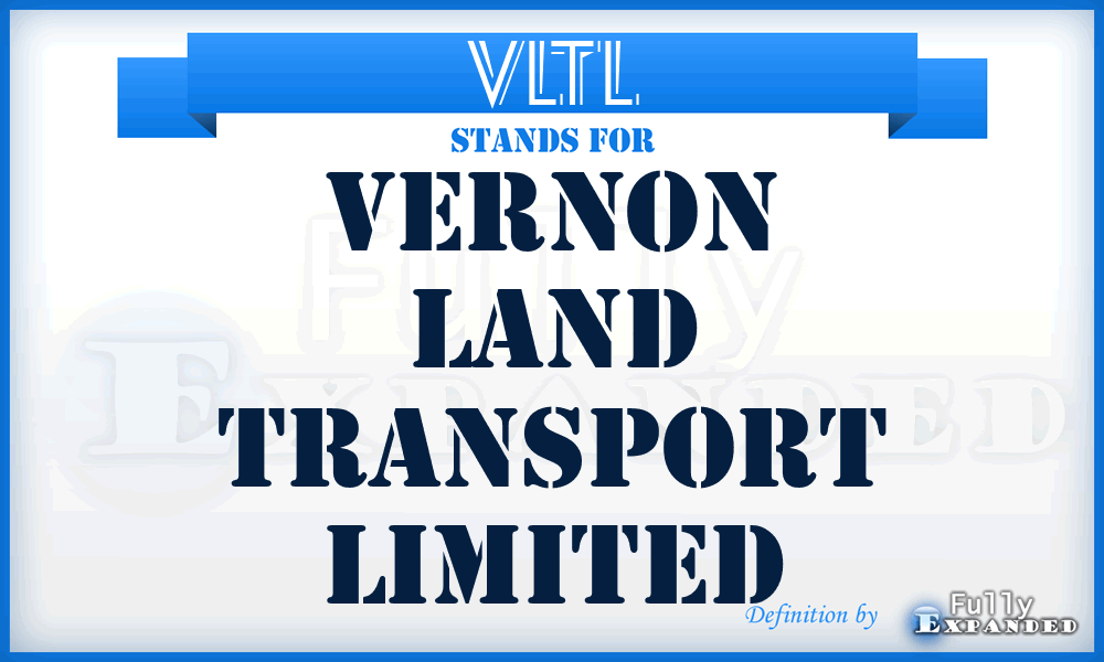VLTL - Vernon Land Transport Limited